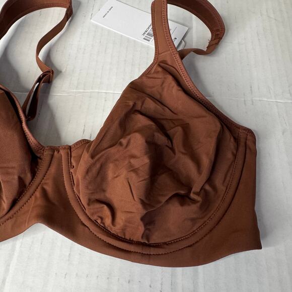 HSIA Minimizer Bra Unlined Full Coverage Underwire Brown NWT Size 36C - Picture 3 of 7